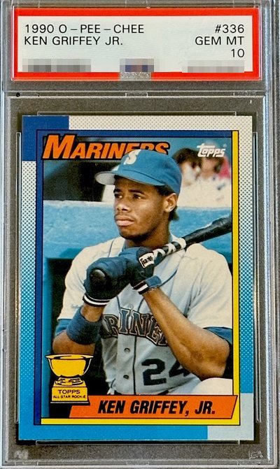 1990 O-Pee-Chee Ken Griffey Jr. card #336 in PSA 10 slab
