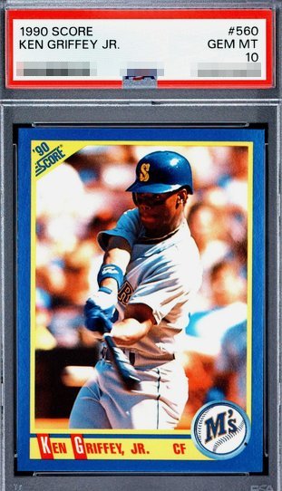 1990 Score Ken Griffey Jr. card #560 in PSA 10 slab