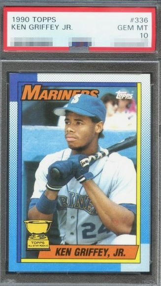 1990 Topps Ken Griffey Jr. card #336 in PSA 10 slab