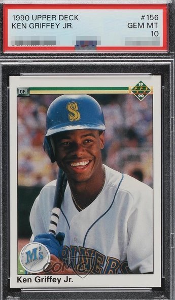 1990 Upper Deck Ken Griffey Jr. card #156 in PSA 10 slab