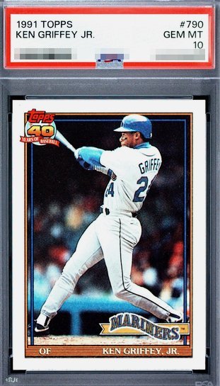 1991 Topps Ken Griffey Jr. card #790 in PSA 10 slab