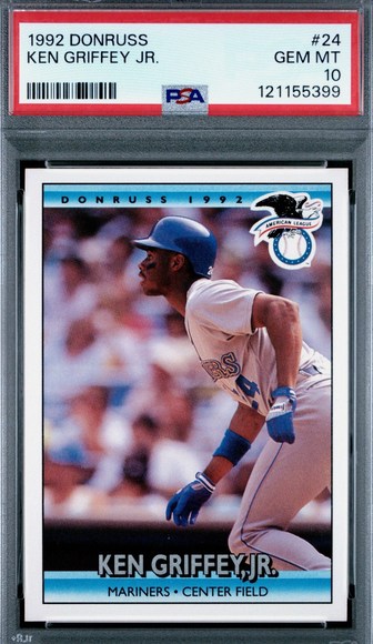 1992 Donruss All-Star & Highlights #24 Ken Griffey Jr. card in PSA 10 slab