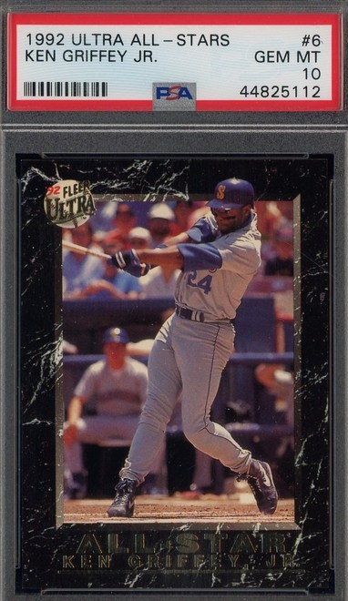 1992 Ultra All-Star Ken Griffey Jr. card #6 in PSA 10 slab