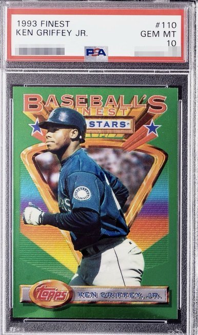 1993 Finest Ken Griffey Jr. card #110 in PSA 10 slab