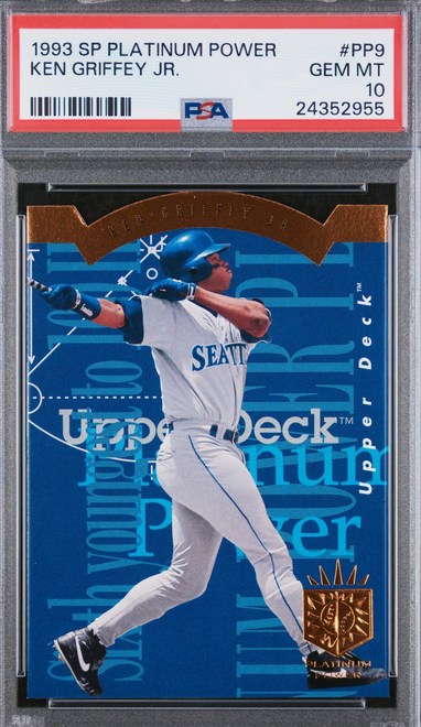 1993 SP Platinum Power Ken Griffey Jr. die-cut card #PP9 in PSA 10 slab