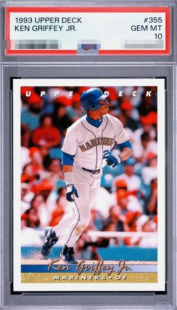1993 Upper Deck Ken Griffey Jr. card #355 in PSA 10 slab