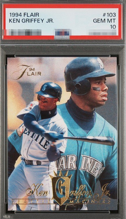 1994 Flair Ken Griffey Jr. card #103 in PSA 10 slab
