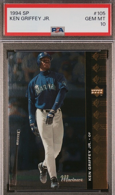 1994 SP Ken Griffey Jr. card #105 in a PSA 10 slab