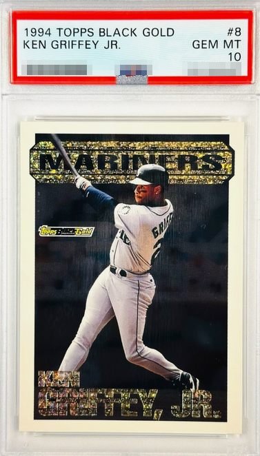 1994 Topps Black Gold Ken Griffey Jr. card #8 in PSA 10 slab
