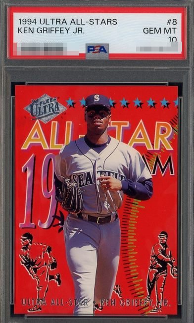 1994 Ultra All-Star Team Ken Griffey Jr. card #8 in PSA 10 slab