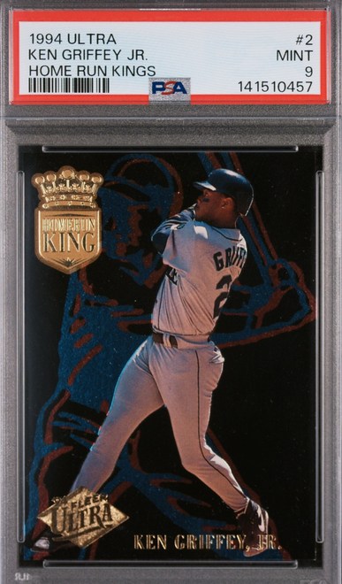 1994 Ultra Home Run Kings Ken Griffey Jr. card #2 in PSA 9 slab
