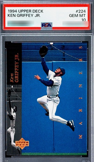 1994 Upper Deck Ken Griffey Jr. card #224 in a PSA 10 slab