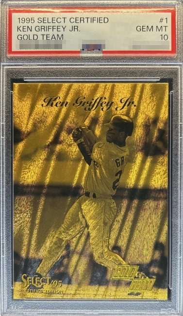 1995 Select Certified Gold Team Ken Griffey Jr. card #1 in PSA 10 slab