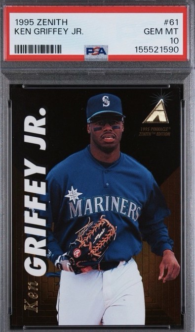 1995 Zenith #61 Ken Griffey Jr. card in PSA 10 slab