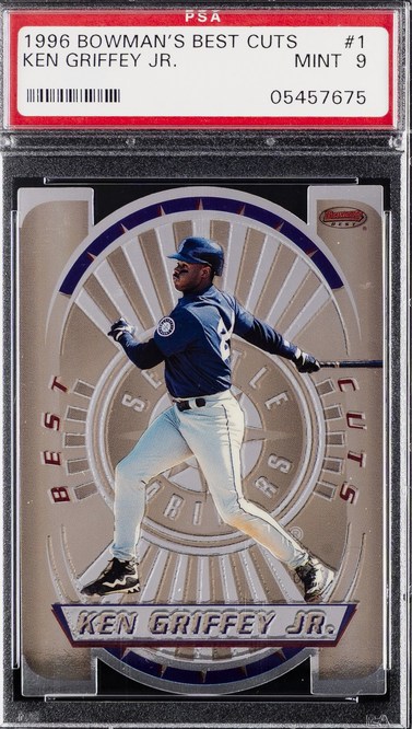 1996 Bowman's Best Best Cuts Ken Griffey Jr. #1 card, assumed PSA 9