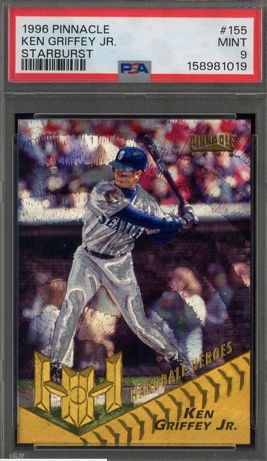 1996 Pinnacle Starburst Ken Griffey Jr. #155 card, assumed PSA 9