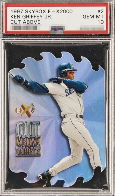 1997 E-X 2000 A Cut Above Ken Griffey Jr. die-cut insert card #2