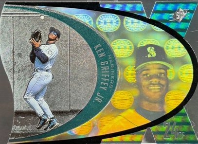 1997 SPx Die-Cut Gold Ken Griffey Jr. die-cut card #45