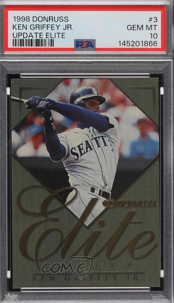 1998 Donruss Elite Series Ken Griffey Jr. card #3 /2,500