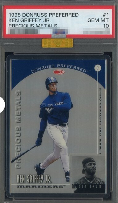1998 Donruss Preferred Precious Metals /50 Ken Griffey Jr. card