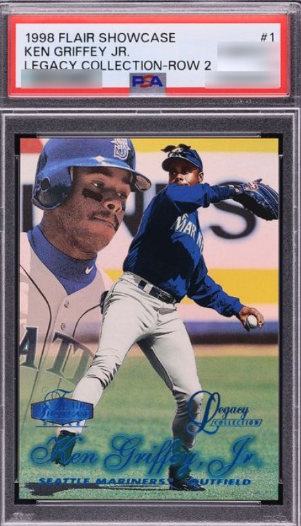 1998 Flair Showcase Legacy Collection Row 2 /100 Ken Griffey Jr. card #1