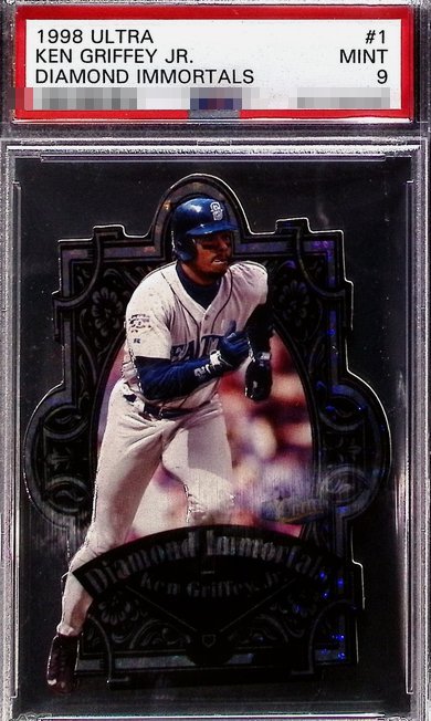 1998 Ultra Diamond Immortals Ken Griffey Jr. die-cut card #1