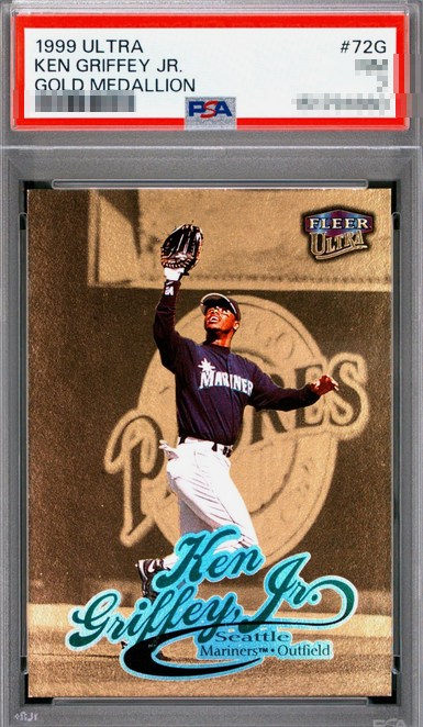 1999 Ultra Gold Medallion Ken Griffey Jr. card #72G in PSA 9 slab